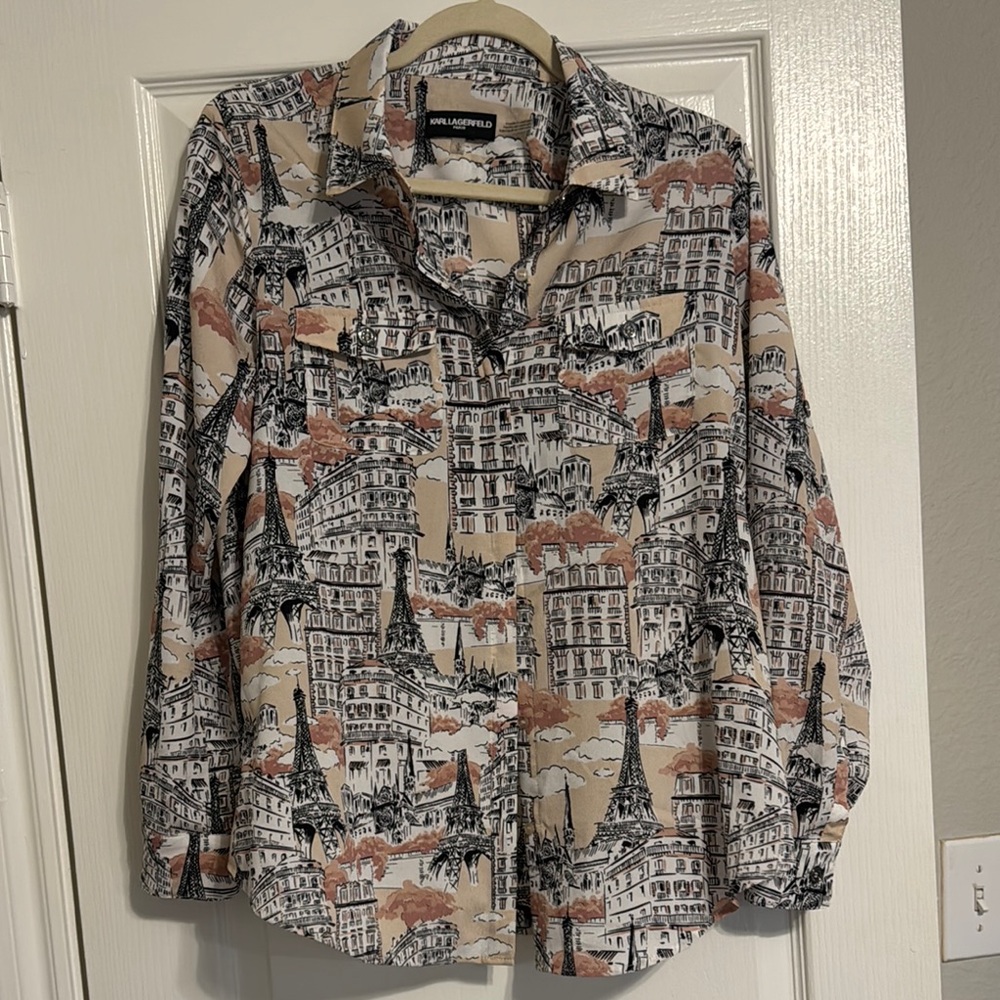 Karl Lagerfeld Print Blouse
